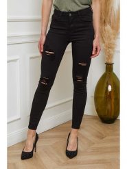 Joséfine Dżinsy "Livnat" - Skinny fit - w kolorze czarnym rozmiar: XL. Czarne jeansy Joséfine, xl, bez wzorów. Za 140.53 zł.