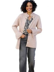 Heine Kardigan w kolorze beżowym rozmiar: 38. Brązowe kardigany Heine, bez wzorów, z wełny. Za 113.36 zł.