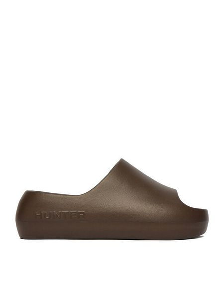 Hunter Klapki CEOWB-S55796 Brązowy ciemny. Brązowe klapki Hunter, bez wzorów, z syntetyku, bez obcasa. Za 99.99 zł.