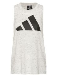 Adidas Top w kolorze szarym rozmiar: XS. Szare topy Adidas, xs, bez wzorów, z bawełny, bez kołnierzyka, bez ramiączek. Za 61.60 zł.
