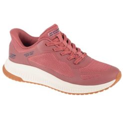 Buty sportowe Sneakersy damskie, Slip-Ins: Bobs Squad 4 - Staple Look. Czerwone obuwie sportowe Skechers, bez zapięcia, trekkingowe, Skechers Sport. Za 359.99 zł.