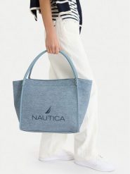 Nautica Torebka CEO-NTC-L-001-09 Niebieski. Niebieskie shopper Nautica, bez wzorów, z materiału, bez dodatków. Za 179.99 zł.