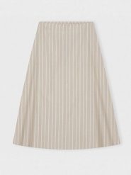 CARE BY ME Spódnica "Laura" w kolorze beżowo-białym rozmiar: L. Brązowe spódnice CARE BY ME, l, bez wzorów, z bawełny, maxi. Za 269.95 zł.