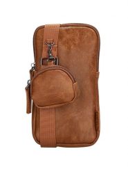 Beagles Torebka "Ferro" w kolorze jasnobrązowym na telefon - 10 x 20 x 3 cm rozmiar: onesize. Brązowe torby na ramię Beagles, bez wzorów, z materiału, przez ramię, bez dodatków. Za 48.45 zł.