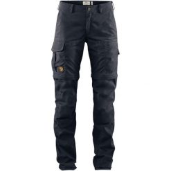 Spodnie damskie Fjallraven Karla Pro Zip-off Trousers. Niebieskie spodnie sportowe Fjällräven, xs, bez wzorów, trekkingowe. Za 770.99 zł.