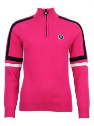 Peak Mountain Sweter "Asta" w kolorze różowym rozmiar: S. Różowe swetry Peak Mountain, s, bez wzorów, bez ramiączek. Za 213.69 zł.