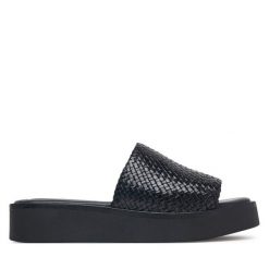 Klapki Vagabond Shoemakers. Czarne klapki Vagabond Shoemakers, bez wzorów, bez obcasa. Za 519.99 zł.