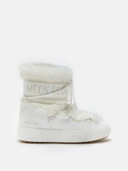 Moon Boot LTRACK FAUX FUR WP Śniegowce damskie. Białe trapery i śniegowce Moon Boot, z futra. W wyprzedaży za 872.00 zł.
