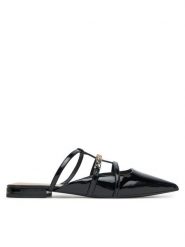 PINKO Klapki Gianira 20 SD0275 E002 Czarny. Czarne klapki Pinko, bez wzorów, ze skóry, bez obcasa. Za 869.99 zł.