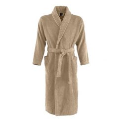 Szlafrok Pałacowy Unisex Dla Dorosłych. Brązowe szlafroki SOL'S, l, z aplikacjami, z bawełny, bez ramiączek, bez kaptura. Za 399.99 zł.
