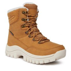Botki Whistler. Żółte botki Whistler, bez wzorów, bez obcasa, na płaskiej podeszwie, bez zapięcia. Za 449.99 zł.