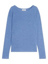 Perfect Cashmere Kaszmirowy sweter "Megan" w kolorze błękitnym rozmiar: S. Niebieskie swetry Perfect Cashmere, s, bez wzorów, z kaszmiru, bez ramiączek. Za 390.45 zł.