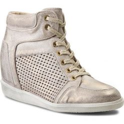 Sneakersy CARINII - B3349 Dave Met.6715. Brązowe botki Carinii, bez wzorów, z nubiku, bez obcasa, na obcasie, bez zapięcia. W wyprzedaży za 189.00 zł.