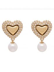 Guess Kolczyki JUBE06 006JW Złoty. Żółte kolczyki Guess, ze stali. Za 252.99 zł.