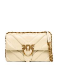 PINKO Torebka Love One Classic Light Dc Al 25-26 PLTT 104549 A2OS Écru. Listonoszki Pinko, bez wzorów, ze skóry, bez dodatków. Za 1,739.00 zł.