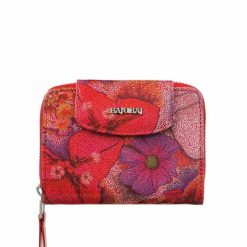 Czerwony damski portfel skórzany BajuBaj PD1255s124. Czerwone portfele bez wzorów, ze skóry. Za 169.00 zł.