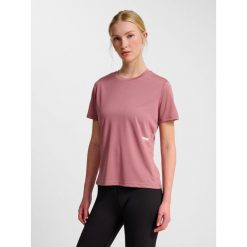 Koszulka damska Hummel Pulse. Fioletowe bluzki Hummel, bez wzorów, sportowe, bez kołnierzyka, bez ramiączek. Za 179.50 zł.