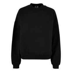 Damska bluza oversize z okrągłym dekoltem Urban Classics. Czarne bluzy sportowe Urban Classics, bez wzorów, bez kaptura. Za 237.00 zł.