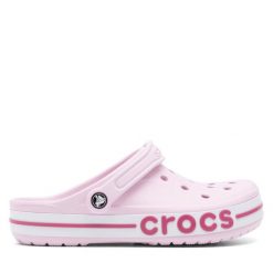 Klapki Crocs. Czerwone klapki Crocs, bez wzorów, bez obcasa. Za 229.99 zł.