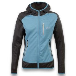 Bluza Ande Bregaglia Dama Damskie. Niebieskie bluzy sportowe Ande, s, bez wzorów, z elastanu, bez kaptura. Za 347.99 zł.