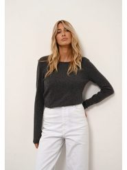 Just Cashmere Kaszmirowy sweter "Vivian" w kolorze antracytowym rozmiar: S. Czarne swetry Just Cashmere, s, bez wzorów, z kaszmiru, bez ramiączek. Za 237.17 zł.