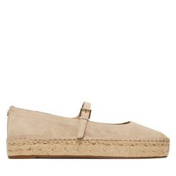 Espadryle LAUREN RALPH LAUREN. Brązowe espadryle Lauren Ralph Lauren, bez wzorów, bez obcasa, bez zapięcia. Za 689.99 zł.