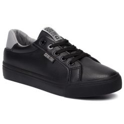 Trampki Big Star Shoes. Czarne trampki BIG STAR SHOES, bez wzorów, bez zapięcia. Za 119.99 zł.