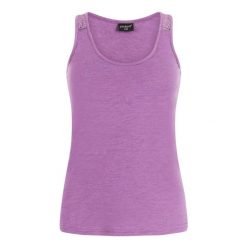 Damski tank top Protest Impulses. Fioletowe topy Protest, bez wzorów, bez kołnierzyka, bez ramiączek. Za 222.50 zł.
