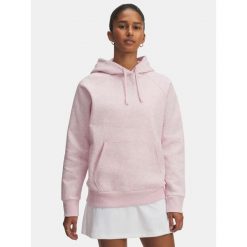 Bluza Damska Nierozpinana Z Kapturem Under Armour Rival Fleece Hoodie. Czerwone bluzy Under Armour, bez wzorów, z kapturem. Za 239.99 zł.