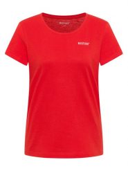 Mustang T-Shirt Alma 1016748 Czerwony Regular Fit. Czerwone t-shirty Mustang, l, bez wzorów, z bawełny, bez kołnierzyka, bez ramiączek. Za 79.99 zł.