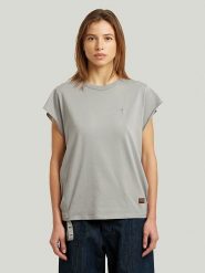 G-Star Koszulka w kolorze szarym rozmiar: XS. Szare bluzki G-Star, xs, z aplikacjami, z bawełny, retro, bez kołnierzyka, bez ramiączek. Za 93.07 zł.