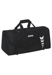 Torba sportowa Erima Six Wings czarna. Czarne torby na ramię Erima, bez wzorów, z poliesteru, sportowe, na ramię, małe, bez dodatków. Za 149.99 zł.