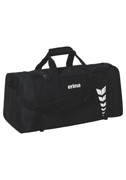 Torba sportowa Erima Six Wings. Czarne torby na ramię Erima, bez wzorów, z materiału, sportowe, na ramię, z nadrukiem, bez dodatków. Za 130.50 zł.