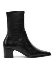 Vagabond Shoemakers Botki Giselle 5654-202-20 Czarny. Czarne botki Vagabond Shoemakers, bez wzorów, ze skóry, bez obcasa, na słupku, bez zapięcia. Za 819.99 zł.