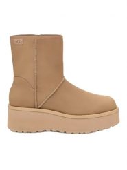 UGG Skórzane botki "Cityfunc Mid" w kolorze beżowym rozmiar: 36. Brązowe botki UGG, bez wzorów, bez obcasa, na platformie, bez zapięcia. Za 409.45 zł.