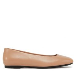 Baleriny ECCO. Brązowe baleriny ecco, bez wzorów, bez obcasa. Za 509.99 zł.