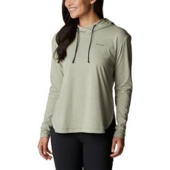 Bluza damska Columbia Sun Trek z kapturem. Szare bluzy Columbia, na lato, s, bez wzorów, z bawełny, z kapturem. Za 280.00 zł.