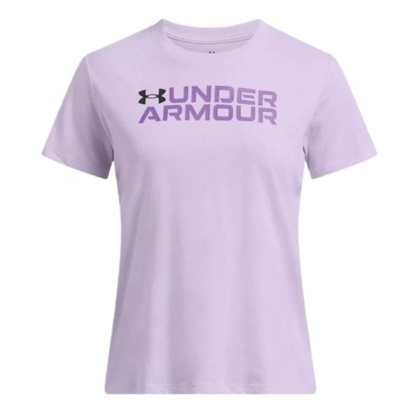 Koszulka Damska Under Armour. Fioletowe koszulki sportowe Under Armour, bez wzorów, bez ramiączek. Za 81.99 zł.