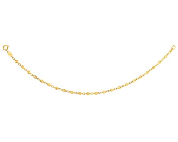 Złota bransoletka, ankier - koła. Żółte bransoletki Apart, złote. Za 769.00 zł.