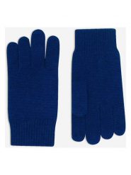 Perfect Cashmere Kaszmirowe rękawiczki "Hailey" w kolorze niebieskim rozmiar: onesize. Niebieskie rękawiczki Perfect Cashmere, bez wzorów, z kaszmiru. Za 121.99 zł.