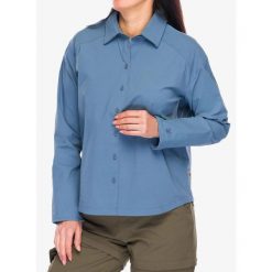 Koszula przeciw komarom damska Royal Robbins Wilder Shirt L/S. Niebieskie koszule ROYAL ROBBINS, l, bez wzorów, casualowe, bez kołnierzyka, bez ramiączek. Za 335.99 zł.