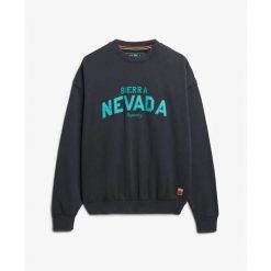 Damska bluza o luźnym kroju Superdry. Czarne bluzy sportowe Superdry, xl, bez wzorów, bez kaptura. Za 322.15 zł.