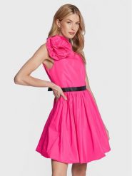 Pinko Sukienka koktajlowa Cefalonia 100332 Y3LE Różowy Regular Fit. Czerwone sukienki Pinko, bez wzorów, z syntetyku, wizytowe, bez kołnierzyka, bez ramiączek. Za 829.99 zł.