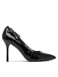 KARL LAGERFELD Szpilki KL30908R Czarny. Czarne szpilki KARL LAGERFELD, bez wzorów, ze skóry, bez obcasa, na szpilce, bez zapięcia. Za 749.99 zł.