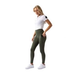 Damskie legginsy jeździeckie z pełną przyczepnością Horze Gillian. Zielone legginsy HORZE, l, bez wzorów, z elastanu. Za 280.00 zł.