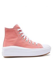 Converse Trampki Chuck Taylor All Star Move A06136C Różowy. Czerwone obuwie sportowe Converse, bez wzorów, z materiału, bez zapięcia. Za 239.99 zł.