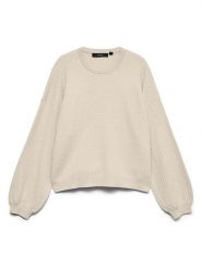 Vero Moda Sweter w kolorze kremowym rozmiar: XS. Brązowe swetry Vero Moda, xs, bez wzorów, bez ramiączek. Za 149.95 zł.