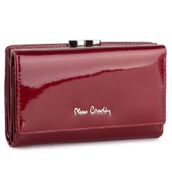 Duży Portfel Damski Pierre Cardin. Czerwone portfele Pierre Cardin, bez wzorów. Za 99.99 zł.