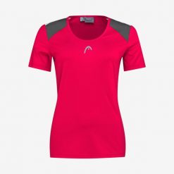 T-Shirt damski CLUB 22 Tech. Czerwone t-shirty Head, xs, bez wzorów, z dżerseju, bez kołnierzyka, bez ramiączek. W wyprzedaży za 115.50 zł.