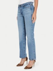 Guess Jeans Jeansy W4YA98 D5CC5 Niebieski Straight Fit. Niebieskie jeansy Guess Jeans, z aplikacjami. Za 249.99 zł.